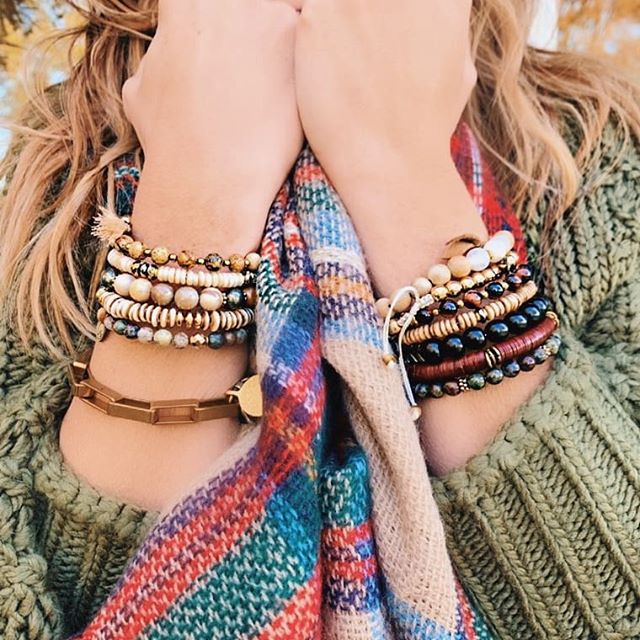 Keeping warm in this cold? Wrap up those wrists in it's own sweater! #wrapbracelets #cuffseason