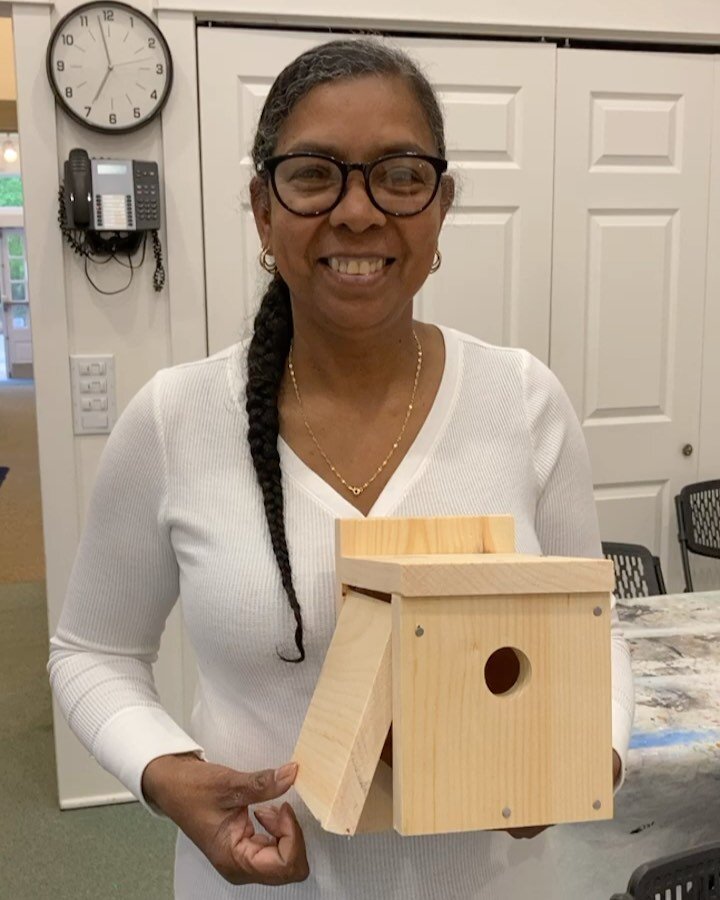 Woodworking Wednesday&rsquo;s @brookhavenfreelibrary what an awesome crew to be building with. This week we made Finch birdhouses. This project was more complex than the previous because we needed to create a hinged door. Great work making a sweet li