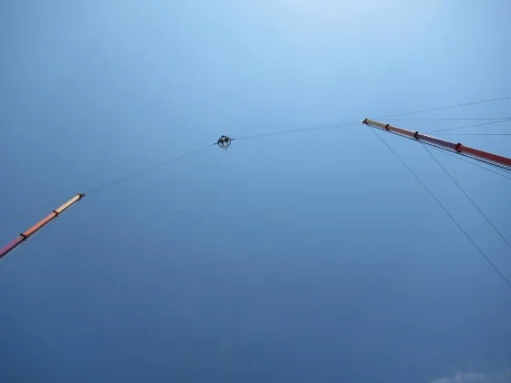 Lindsay and Kal ... on the Sling Shot Ride at Coney Island
