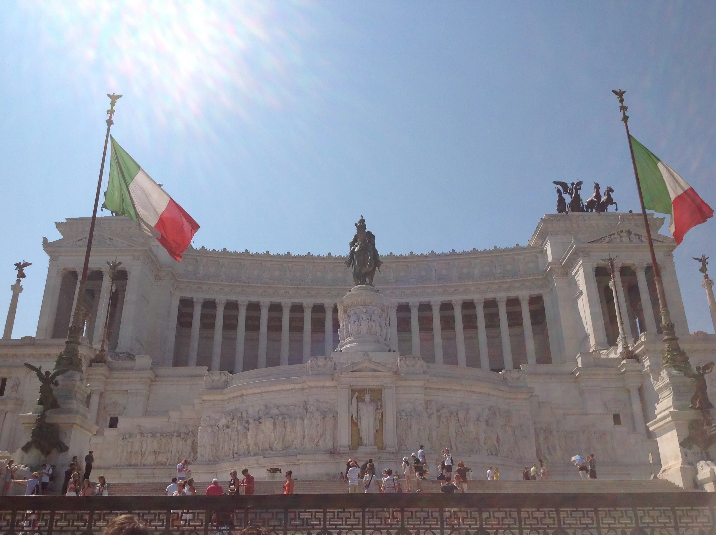 L'Altare della Patria, a.k.a. Il Monumento Nazionale a Vittorio Emanuele II or "Il Vittoriano" – designed, in 1885, by architect Giuseppe Sacconi; built 1911-1925