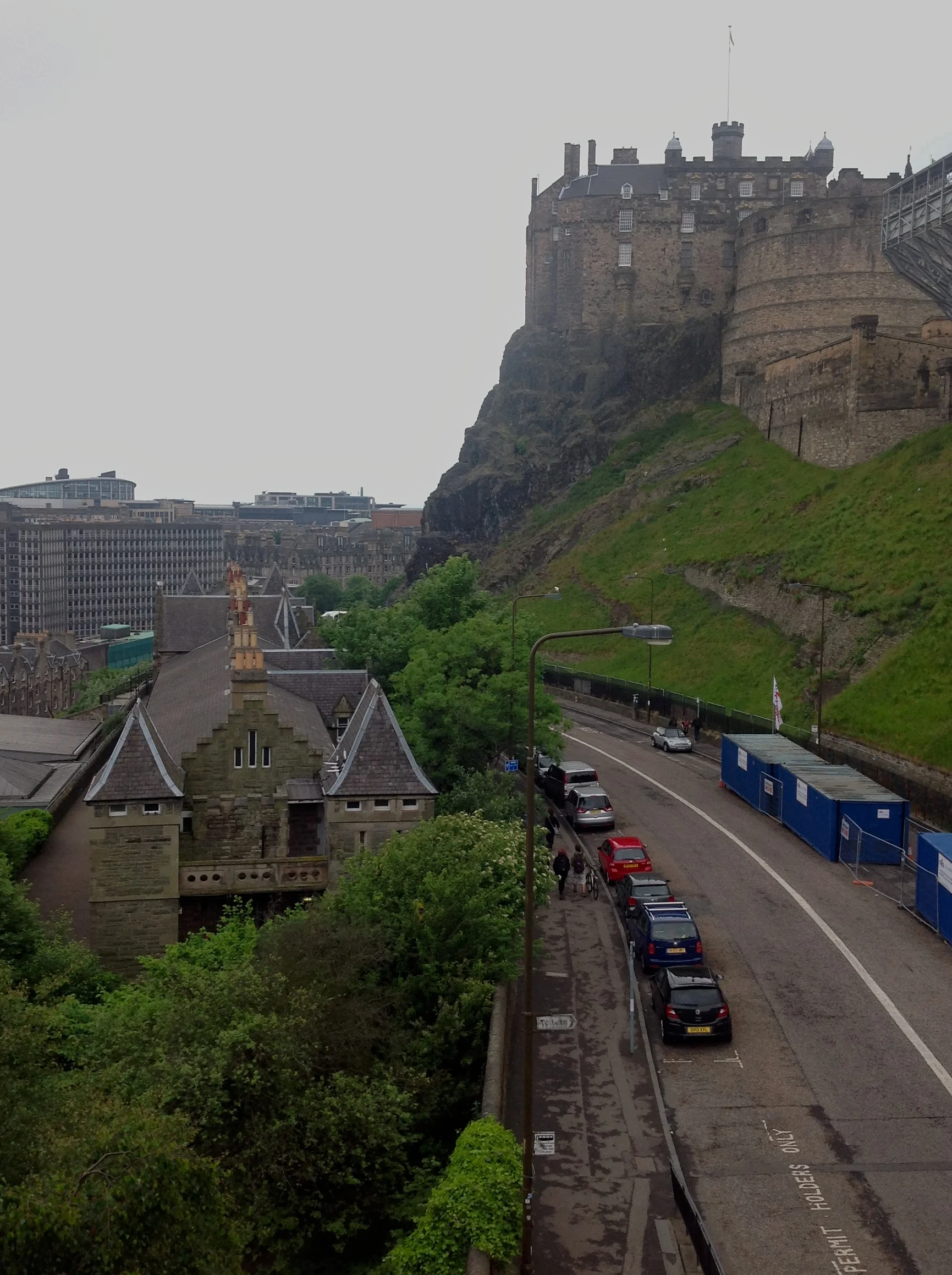 EDINBURGH CASTLE, shot from our window!