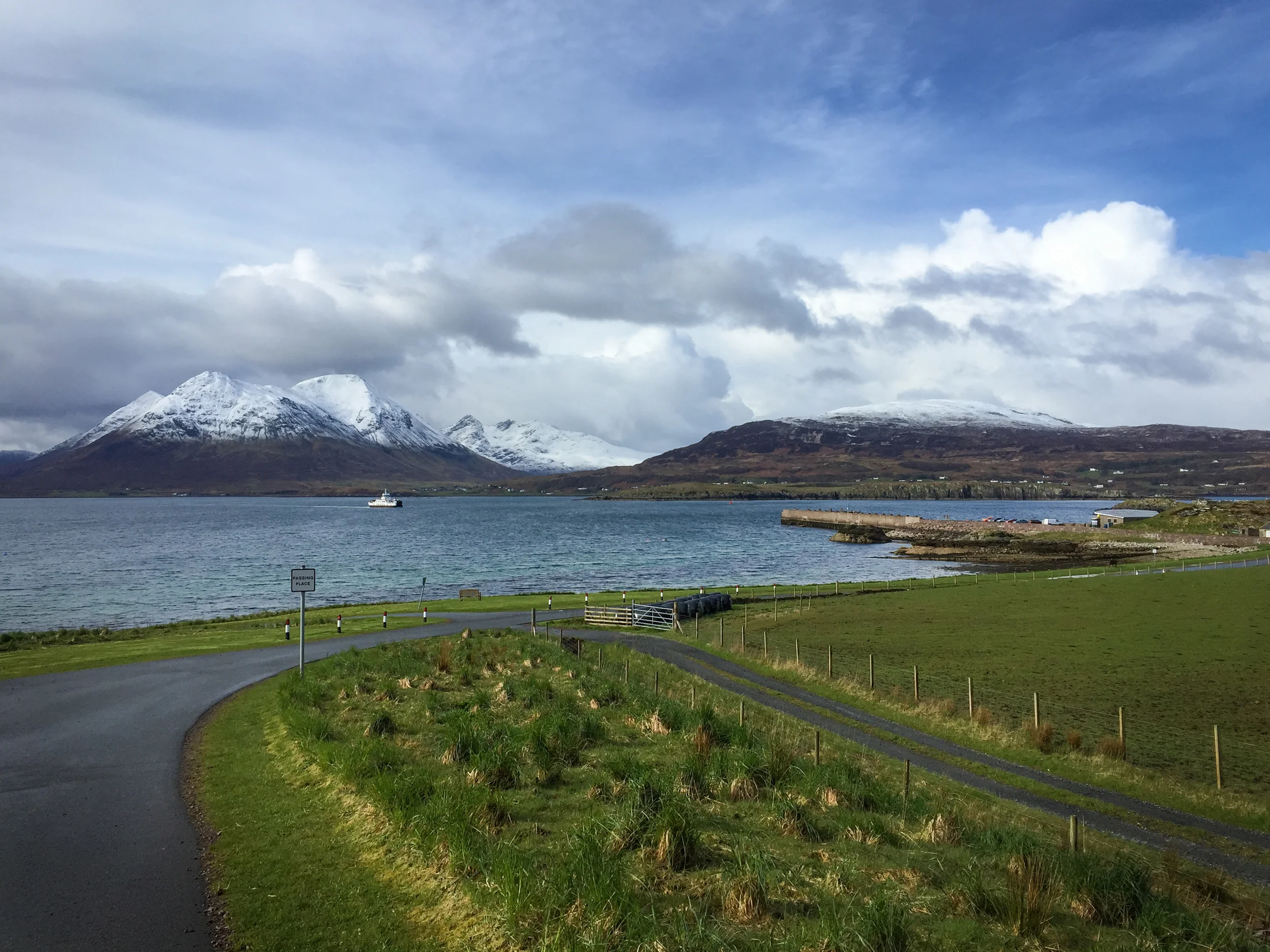 The ferry coming from Sconser