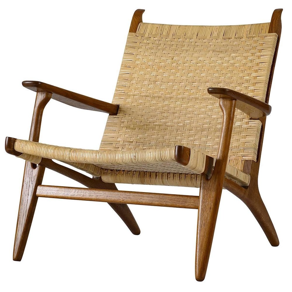 hans wegner ch27 lounge chair — denmark 50