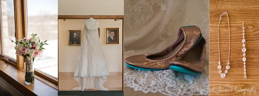 The rose gold touches to her wedding day tied it all into her gorgeous rose gold wedding ring!