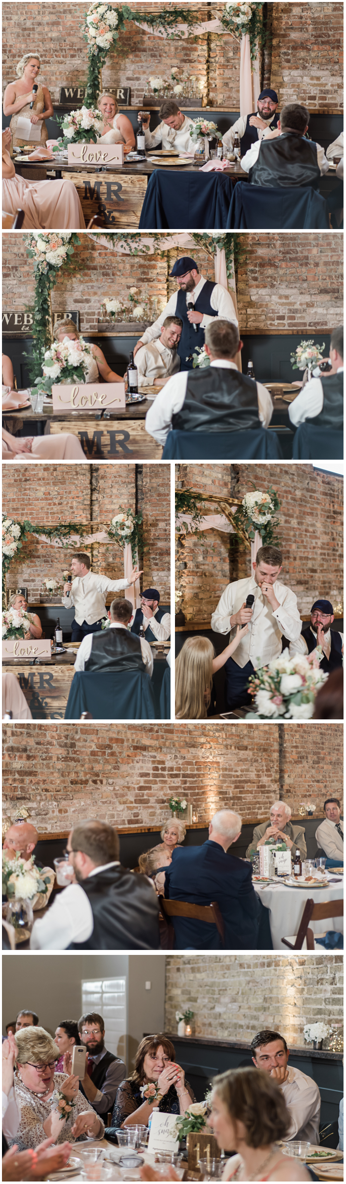 The speeches brought even more tears. Erica and Kevin had some funny stories, Kevin talked about how much he loved being Uncle Bear and Ryan brought the room to silence with his beautiful words to his mother, Lindsay's parents for raising such an incredible woman and apologizing for taking so long to marry her. He thanked everyone with genuine gratitude for helping he and Lindsay finally bring their wedding together.