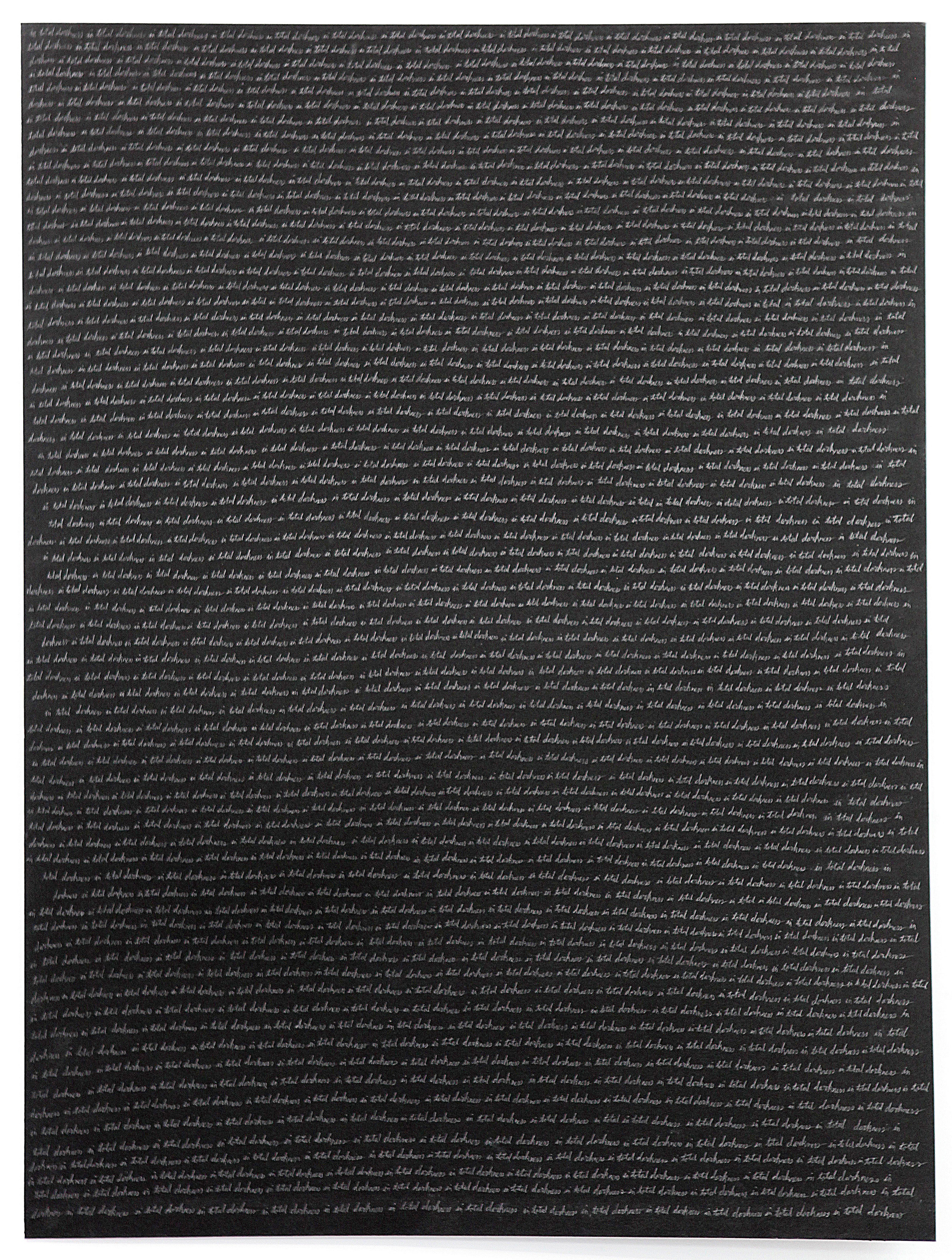 In Total Darkness graphite on paper 18 x 24 inches 2015-ongoing series