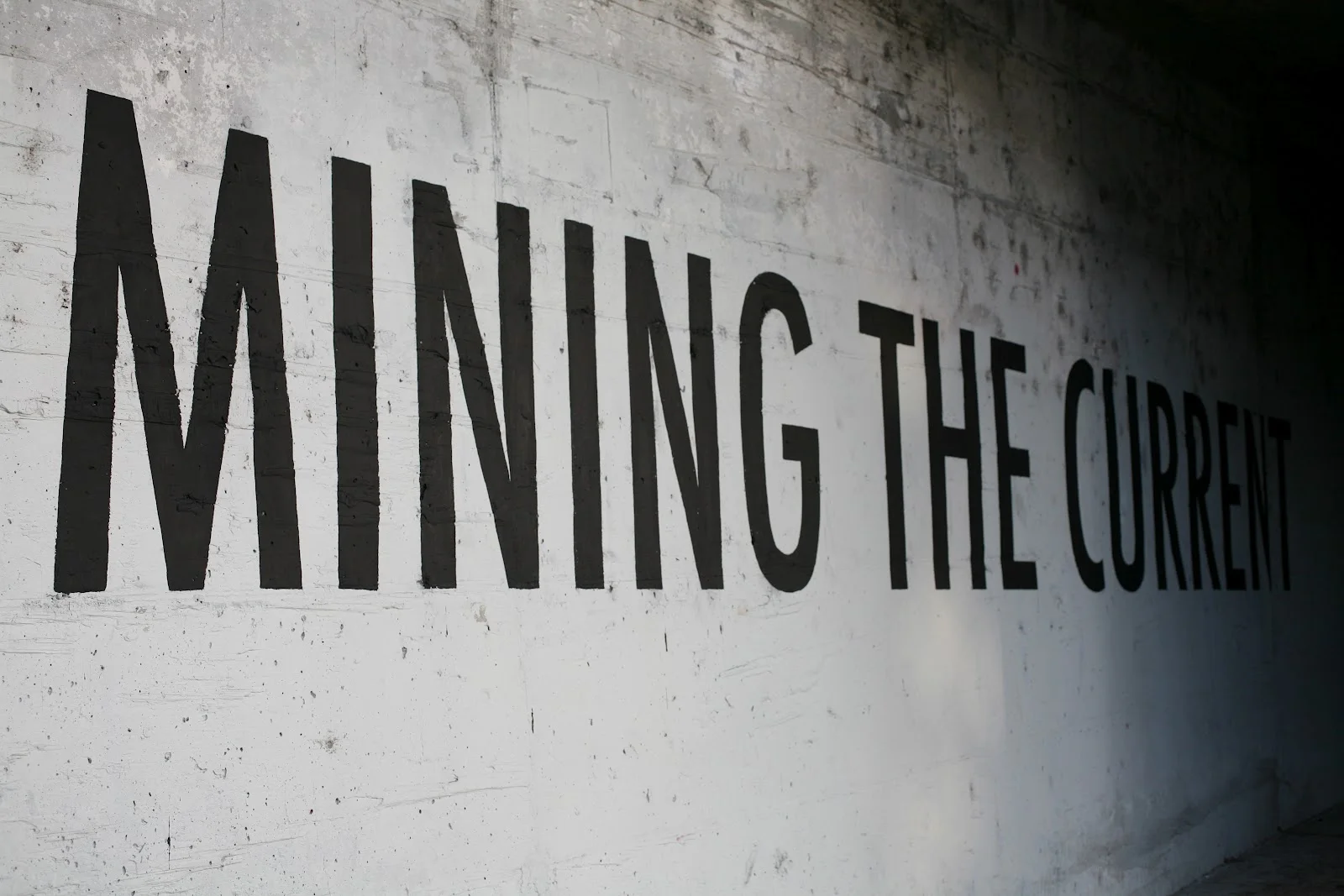 MINING THE CURRENT (detail) intervention, los angeles, ca 2012