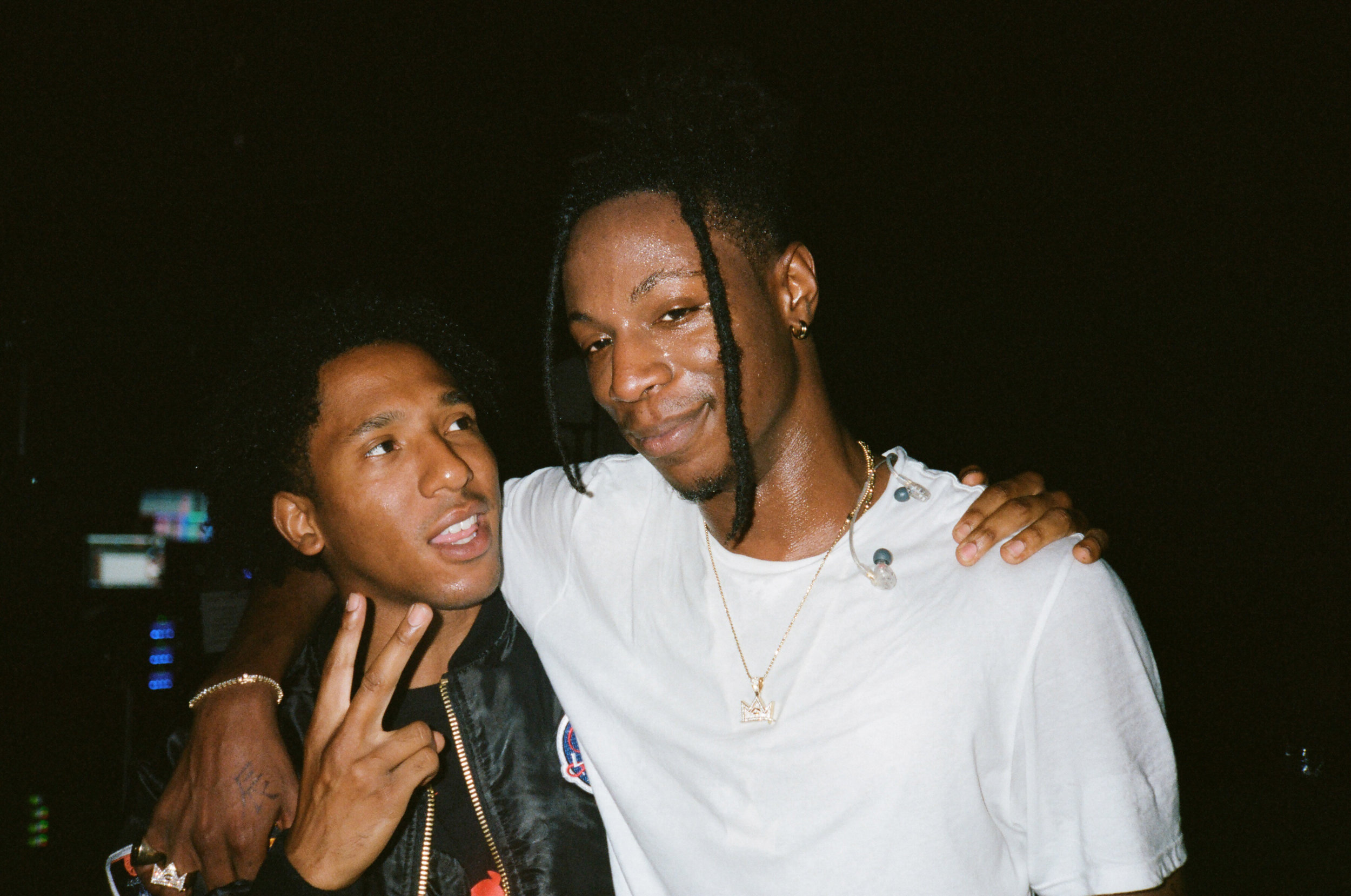 Damian and Joey Badass share a moment after his hometown performance in NYC