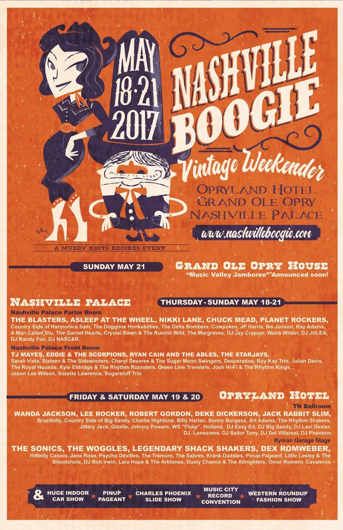 Nashville Boogie 2017 Dates & Line Up Announced!