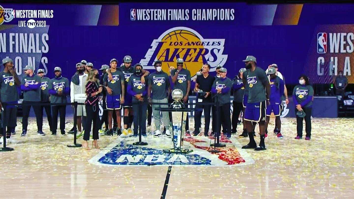 On to the finals!!! #lakers #lakersnation #lakers4life #lakernation💜💛 #lakergang #lakersbasketball