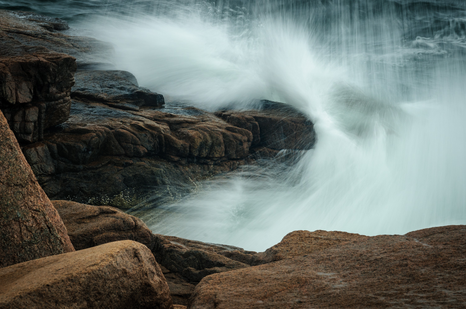  Braking wave, Acadia National Park, Mt. Desert Island 