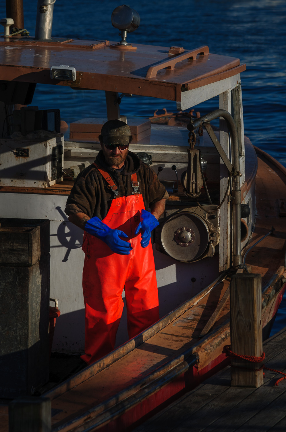  Ready to unload the catch 