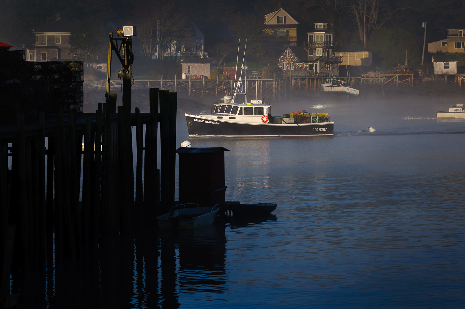  Foggy morning at Bass Harbor 