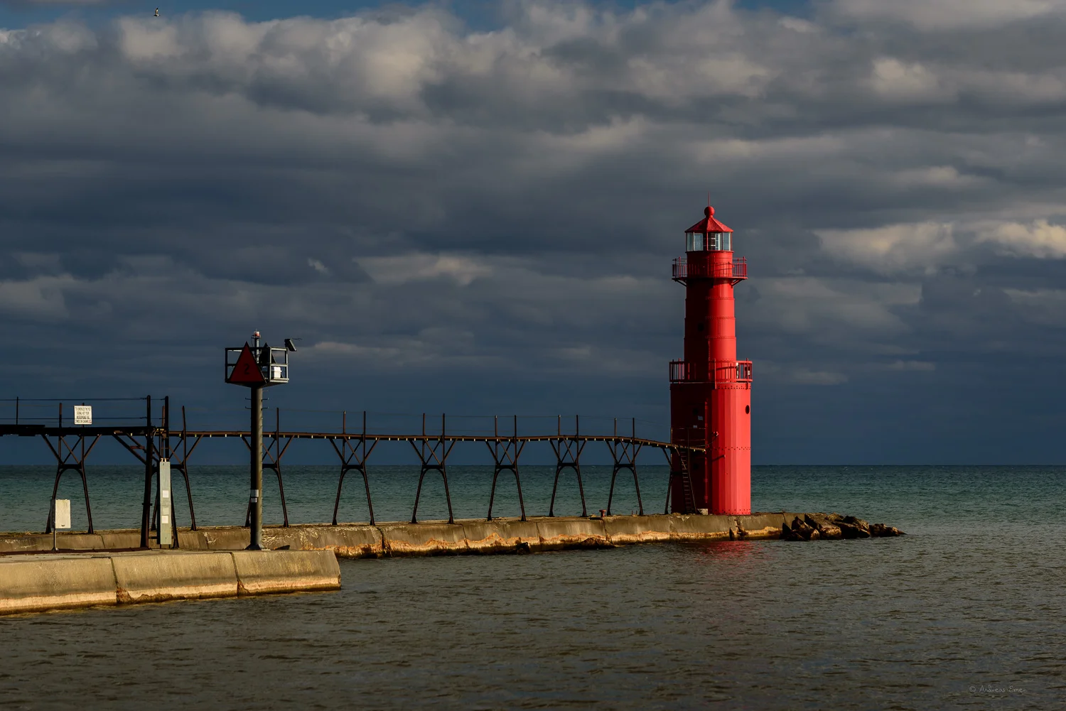 Algoma Pierhead Light, Lake Michigan, Wisconsin