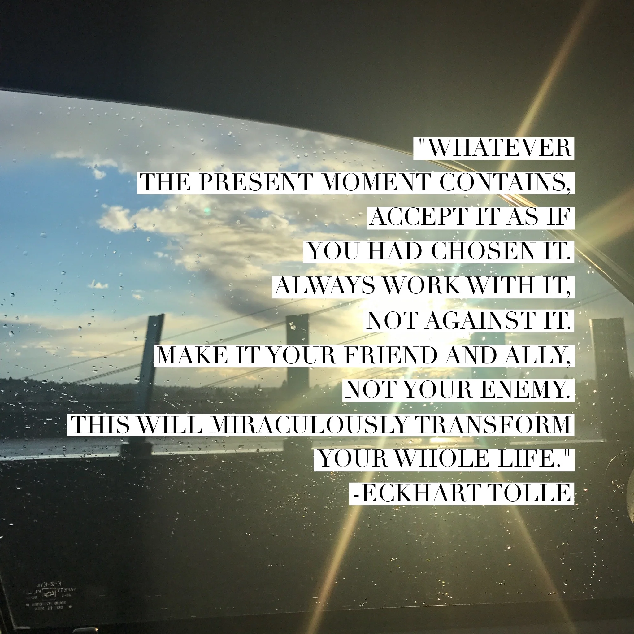 Trust in the process & work with what you've got