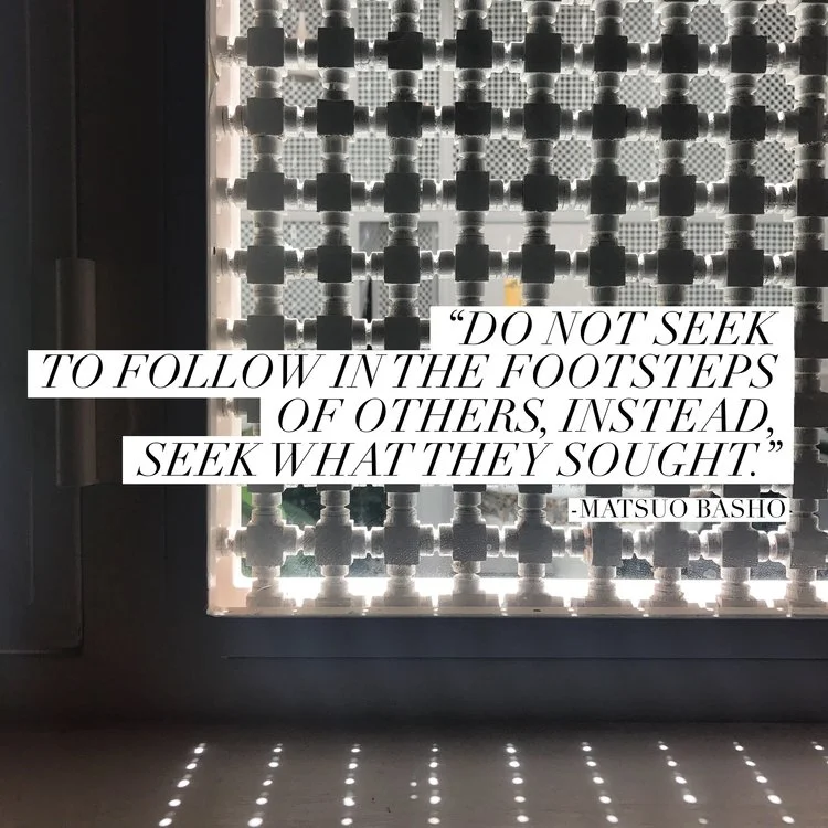 Not follow, but seek.