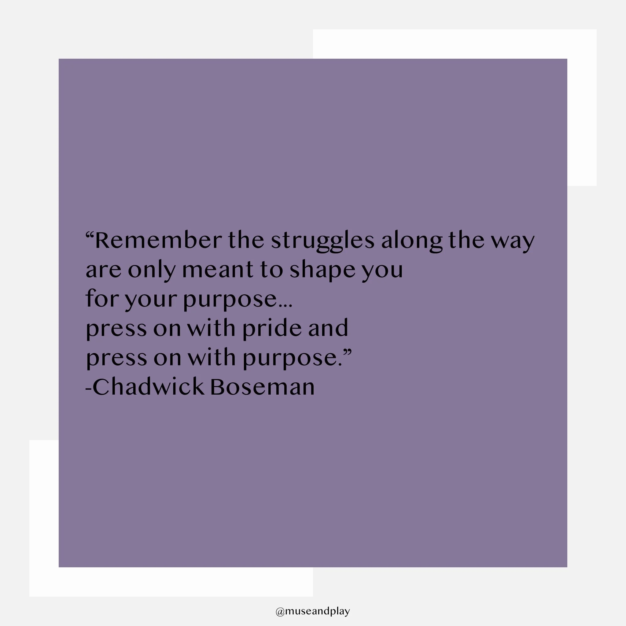 Purpose from struggle