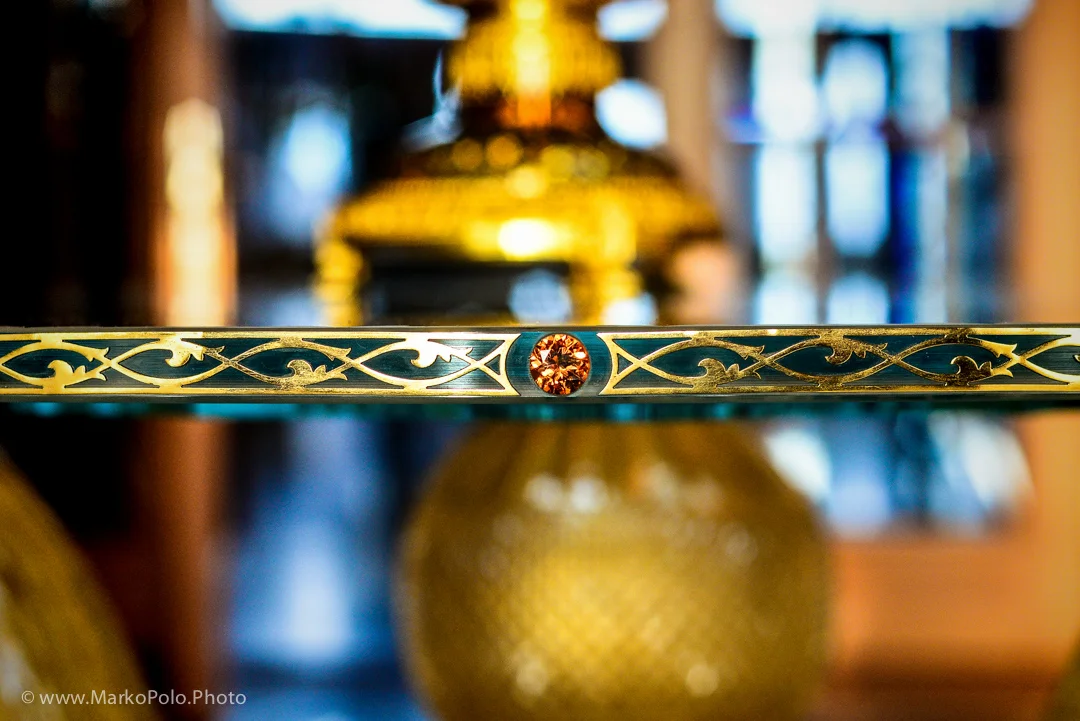 Yep..topaz encrusted side of the table...why not
