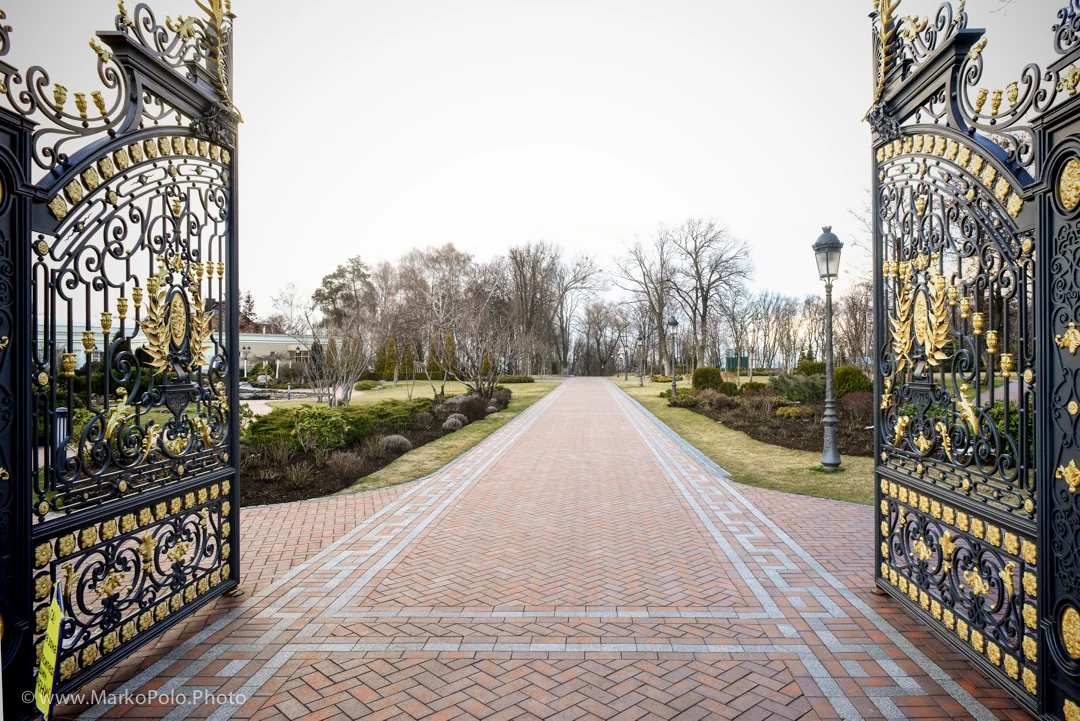 The second "main" entrance. The first one has 6 m fence and security