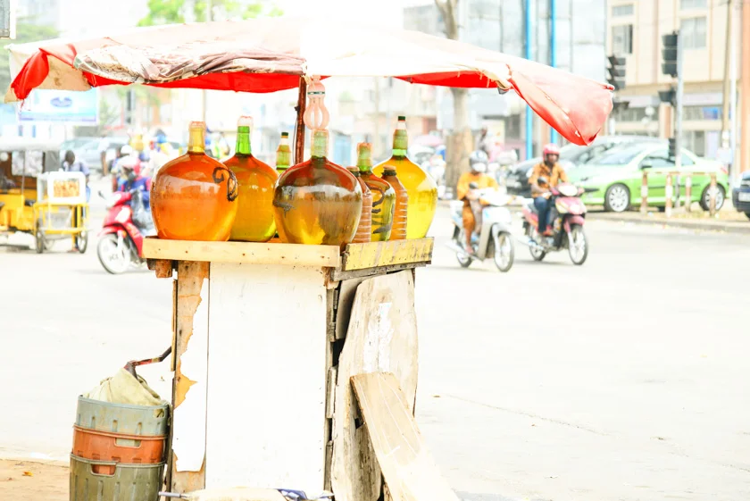 In case you out of fuel...there are bottled fuel stands everywhere
