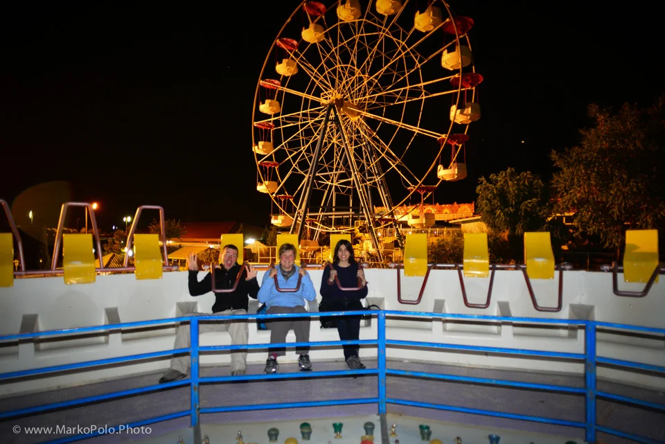 Amusement park in mountains ski resort