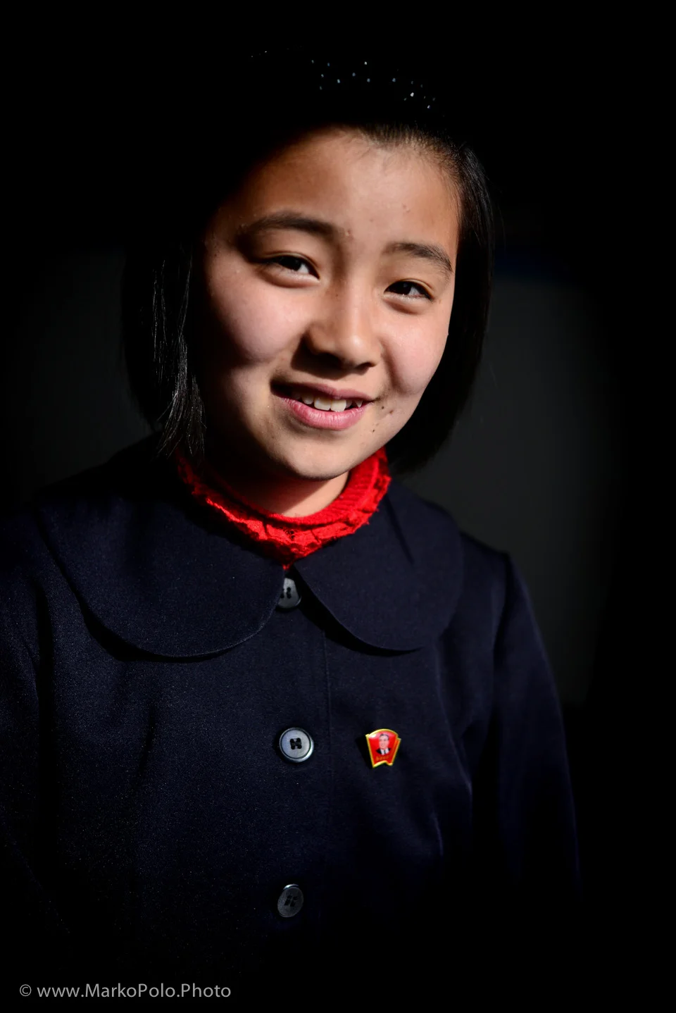 One of the girls from the class. One of my favorite photographs from DPRK on that trip
