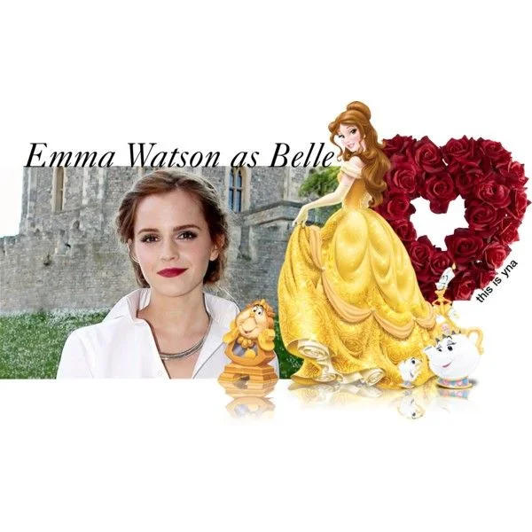 Hey everyone, how’s your week going? Last week it was announced that Emma Watson was cast as Belle in Disney’s live-action Beauty and the Beast movie and I’m still too excited about that. I’ve always loved Emma Watson from the very first scene I saw her in as Hermione in Harry Potter. And my love for Beauty and the Beast apparently dates back to ‘96 or '97 when I was a little toddler wearing an adorable Belle-esque dress: I wasn’t the cutest baby ever but my Disney princess outfit game was on point. Belle is arguably my favorite Disney princess so Emma Watson playing her is probably the best thing to happen ever. I recently tried to dress like Belle for Halloween but that devolved into dressing like hipster!Belle, and then that costume just turned into dressing like a nerd. But the bookish princess is still very inspirational for outfits, as is Emma Watson, so here are some ways you can dress like Belle, Emma Watson, or both! Need Supply Co. Studio Top - $259 Emma and Belle are a fan of a classic white collared shirt. This one’s unique silhouette and neckline will be a great addition to anyone’s shirt collection. Vince Camuto Crepe Fit & Flare Dress - $148 You can’t picture Belle without seeing her in a pretty blue dress with an apron, holding a stack of books. This gorgeous dress is also something that Emma would definitely wear to a UN function or brunch. Alexandra Beth Designs Rose Necklace - $68 The boyfriend got me a rose necklace last year to celebrate one month together and it’s one of my favorite necklaces. Whether you have a prince charming of your own, I think everyone should have Beauty and the Beast-themed rose jewelry. L. Erickson 'Bermuda Bow’ Headband in Delphinium - $48 A preppy hairbow like this is the perfect way to channel the polished classiness of girls like Belle and Emma. Monique Lhuillier Strapless Tiered Ball Gown in Yellow - $9495 This is the ultimate princess dress. A stunning real-life version of Belle’s gorgeous golden ball gown and a dress that Emma would totally rock on the red carpet, this is the dress you want to be wearing to a glamorous soiree. Prada Platinum Leather Kitten Pumps - $495 To finish off any princess look you’ve gotta have a classy pair of pumps. These pale gold kitten heels will instantly transform you into the belle of the ball. Are you guys as hype about this Emma Watson x Disney casting news? Do you guys ever still feel like dressing up like a princess? What do you wear if you do? Let me know in the comments! Thanks for reading! Come back soon for more updates on my life, where I am, what I’m eating, and most importantly, what I’m wearing. Make sure to follow This Is Yna on Bloglovin’ , like it on Facebook , and check out my other social platforms - Instagram , Twitter , Pinterest , Lookbook , and Polyvore ! xoxo Yna