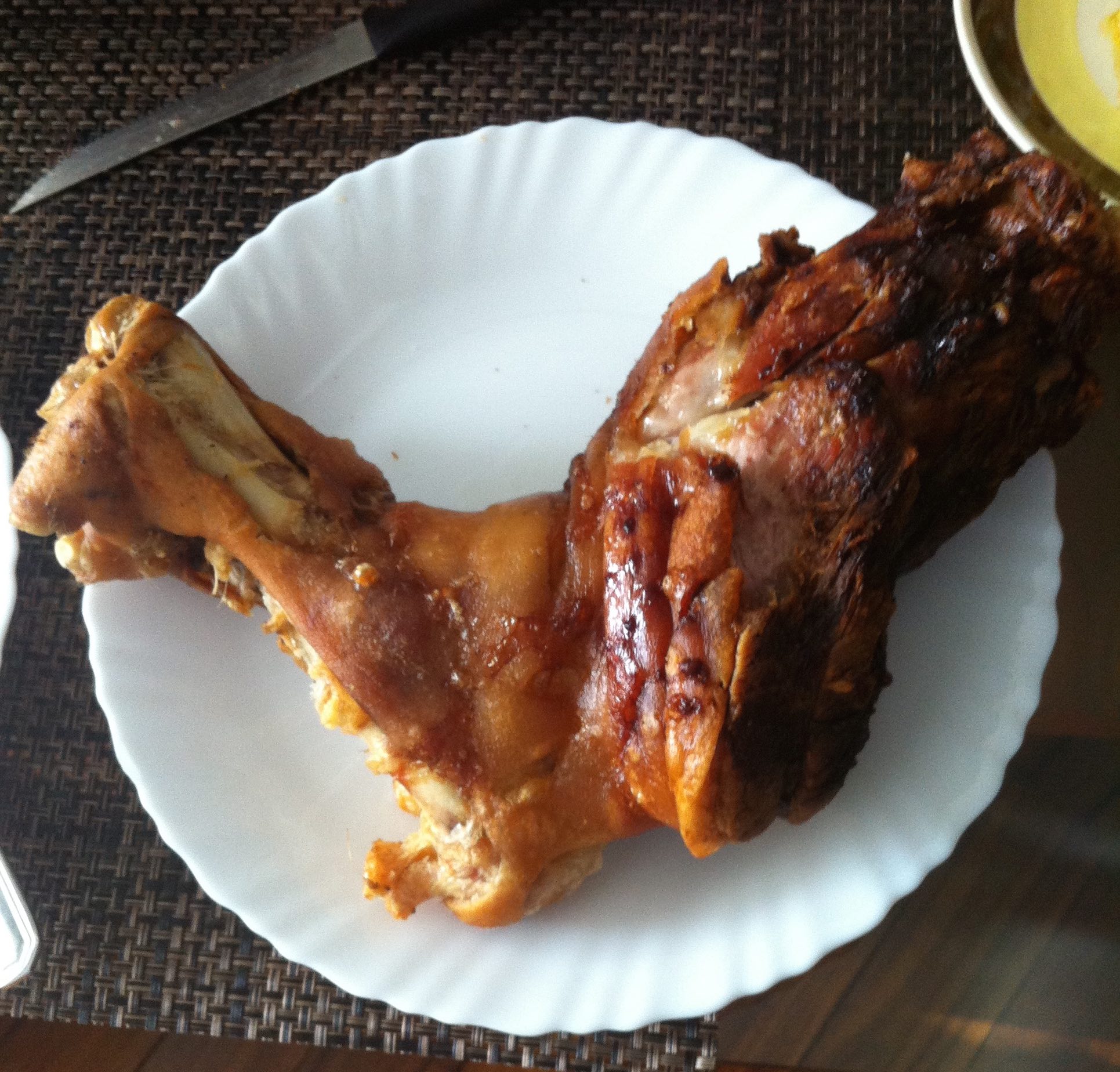 The classic crispy pata: pork knuckle.&nbsp;
