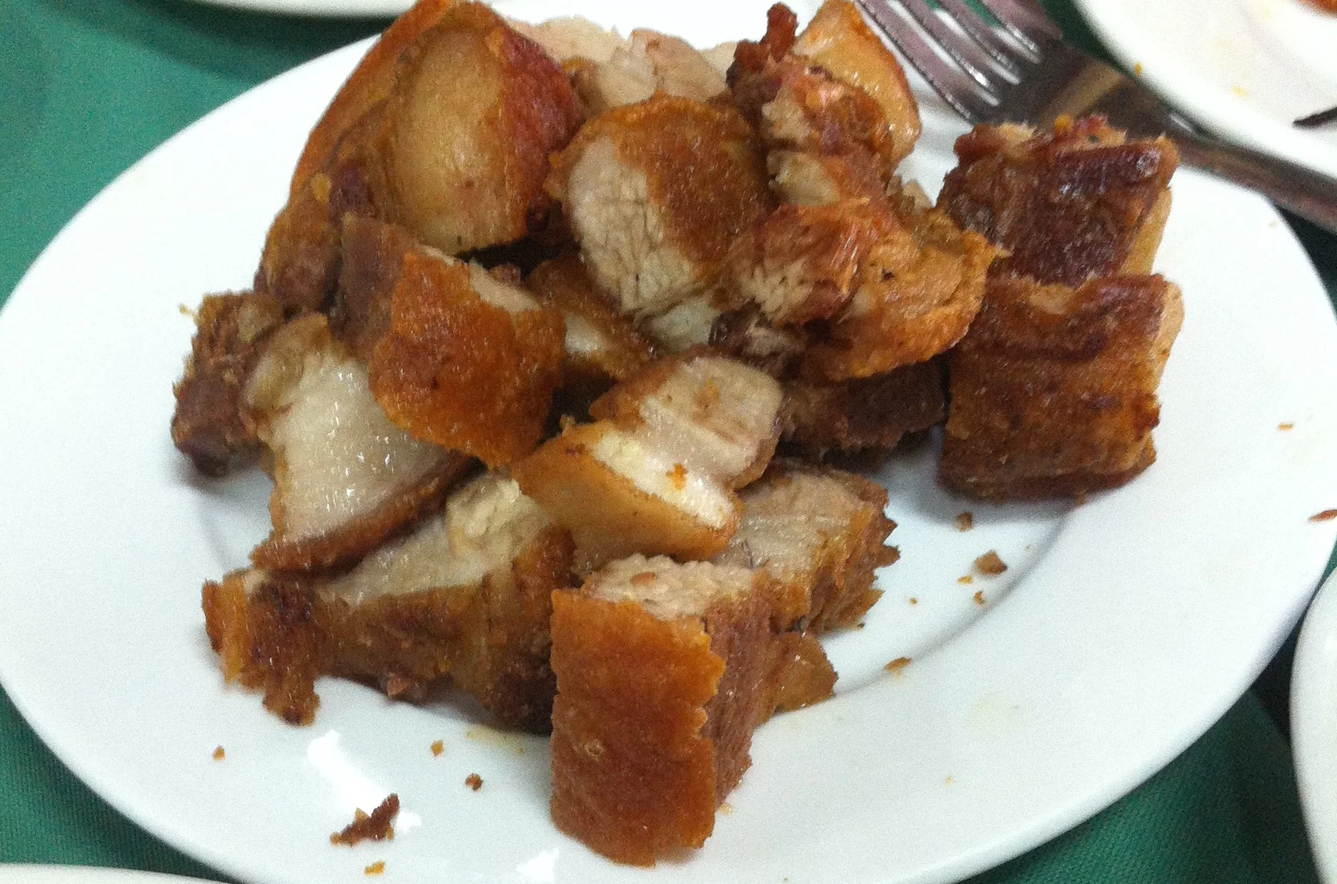 Lechon kawali! One of the many variations of fried pork meat/skin.