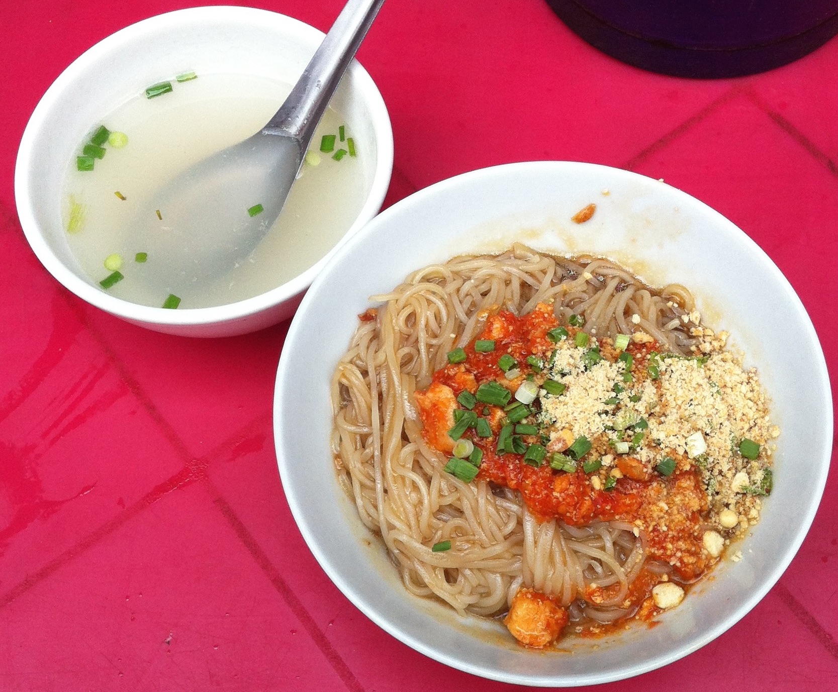Almost a Burmese spaghetti, of all things...