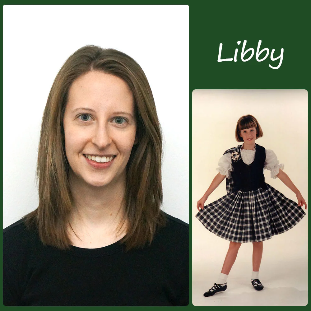 Libby SoS Title: Secretary/Dancer Started Dancing: Age 6 Favorite Dance Memory: Winning my first (and only) trophy! My teacher wasn't at the competition so I called her during the car ride home. She was so excited for me that she spent the evening calling all of her family members to share my good news! Fun Fact: I spent several summers during and after college working on organic farms harvesting veggies and chasing pigs!