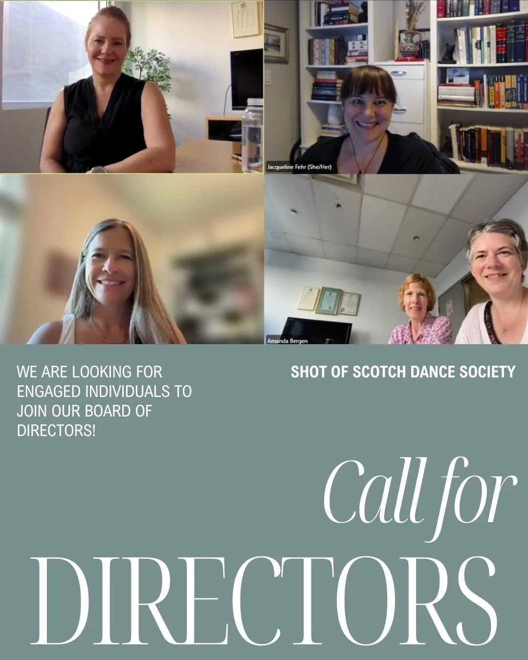 We are looking for engaged individuals to join our Board of Directors! 

Are you passionate about spreading the tradition of Highland Dance, creating welcoming communities, and maintaining opportunities for adult learning, performance and creative ou