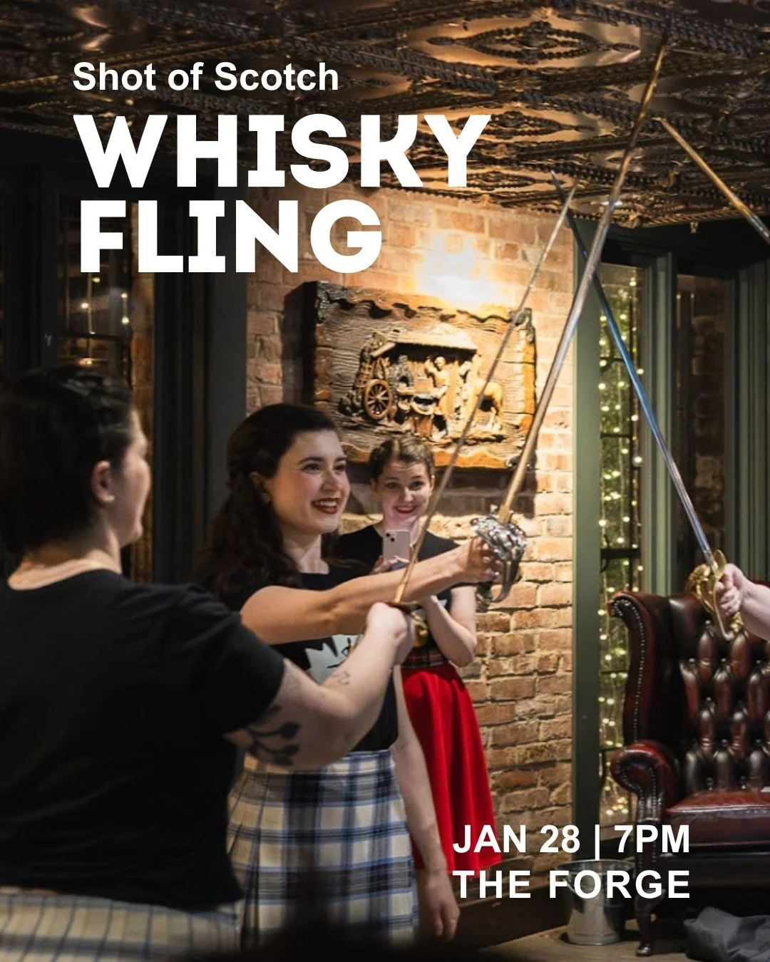 Tickets for our Whisky Fling are now on sale!💃

Join us on Wednesday, January 28th for an unforgettable night of music, dancing, and fun at The Forge at @smithsofgastown. 

Enjoy some great company, take part in the Massed Fling, and with the return