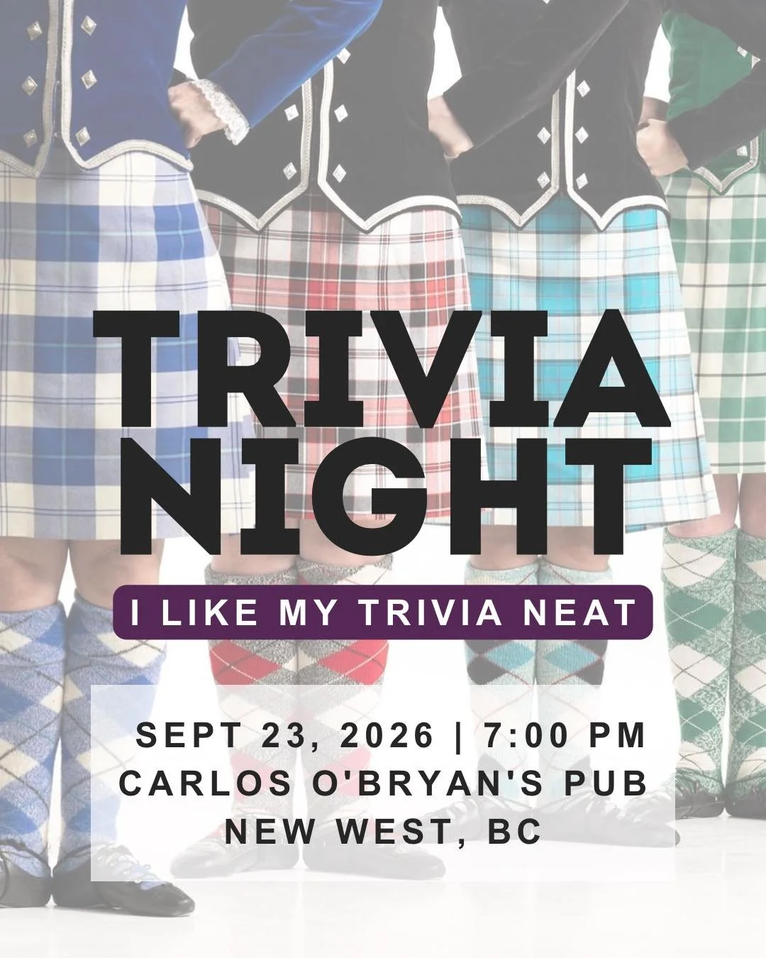 🤔❓Have you snagged your trivia tickets yet? We&rsquo;re hosting our first Scottish trivia on Wednesday at Carlos O'Bryan's Pub.

Grab your smartest friends, pick a team name and come test your knowledge of Scotland, the world and everything in betwe