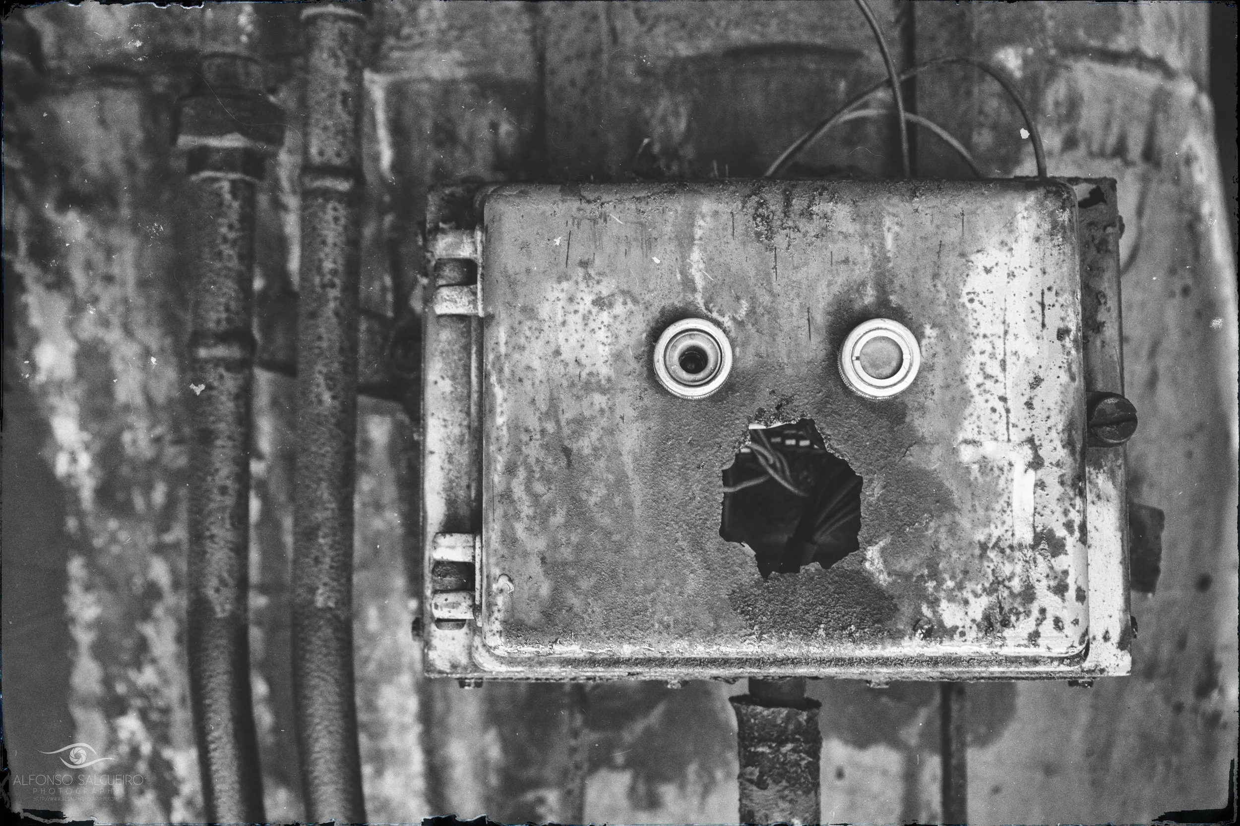 Eerie metal shapes