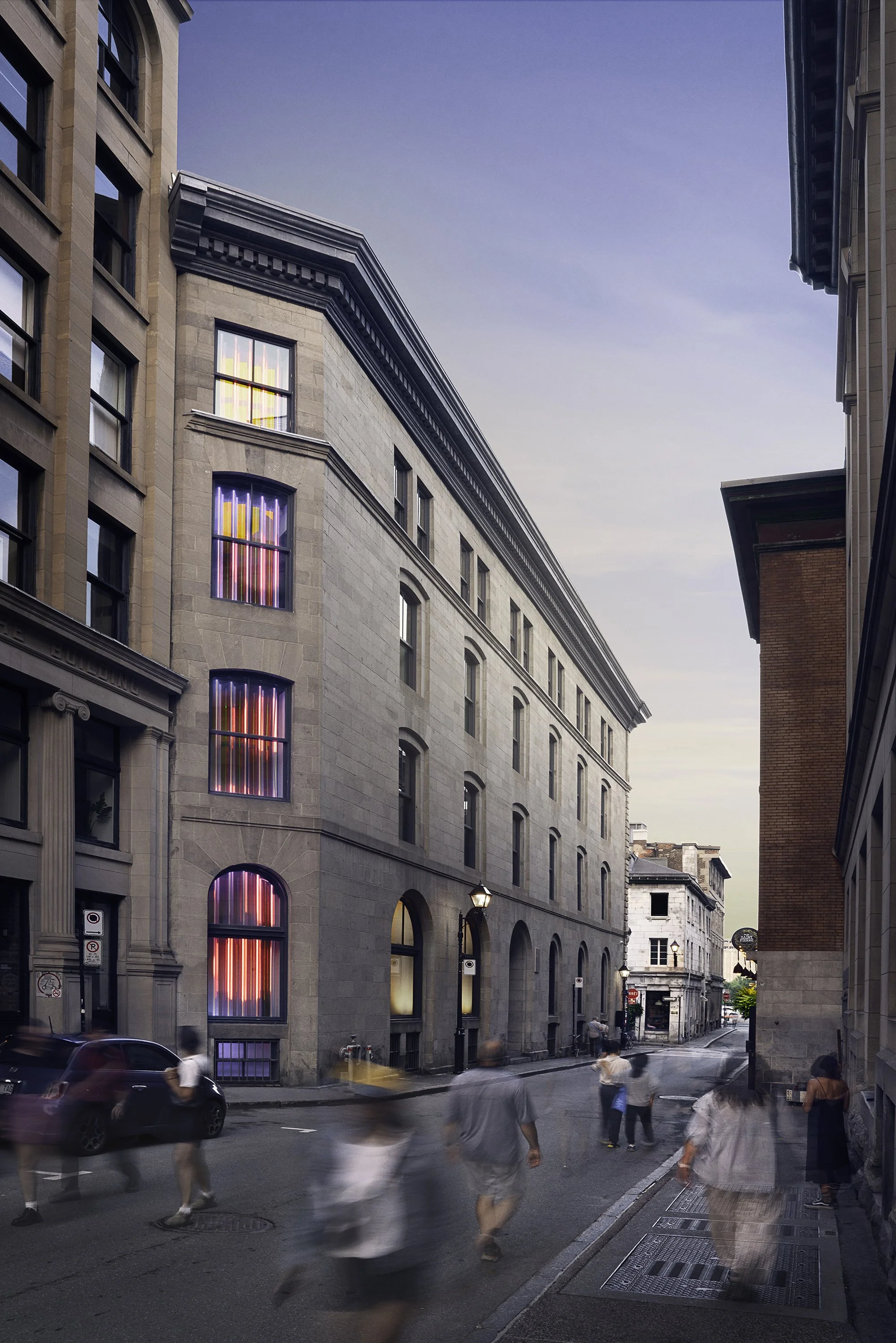 Chromatic Myriad - Light-art Installation - Evening