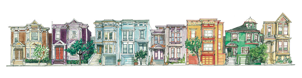Guerrero street. San Francisco. Format 50x15 cm. (Copyright ADAGP)