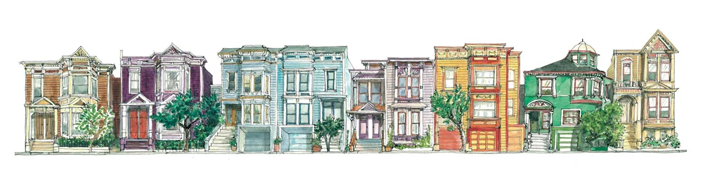 Guerrero street. San Francisco. Format 50x15 cm. (Copyright ADAGP)