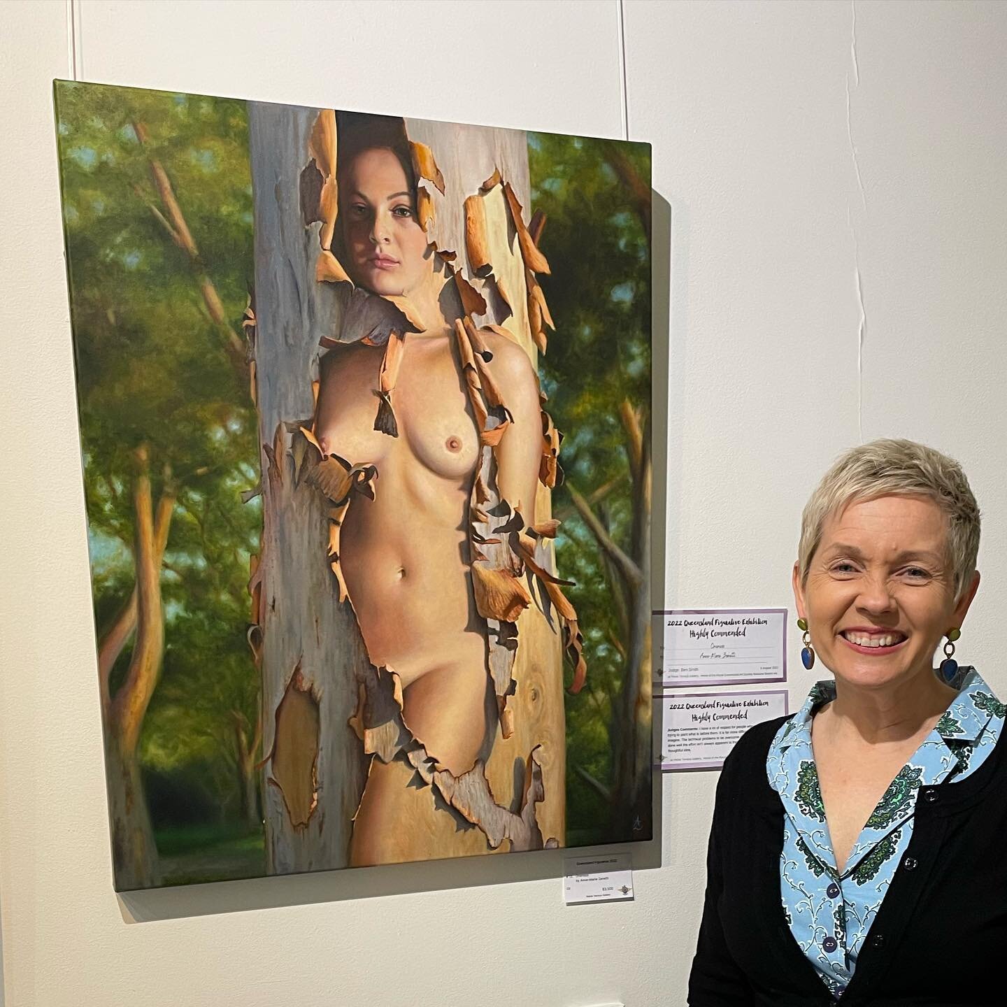 My painting &rsquo;Oneness&rsquo; received a highly commended at the Queensland Figurative 2022! Thanks so much to the judge @bensmithartist and the RQAS and to the @qldgovernor for supporting the exhibition. Congrats to all the award winners 👏👏