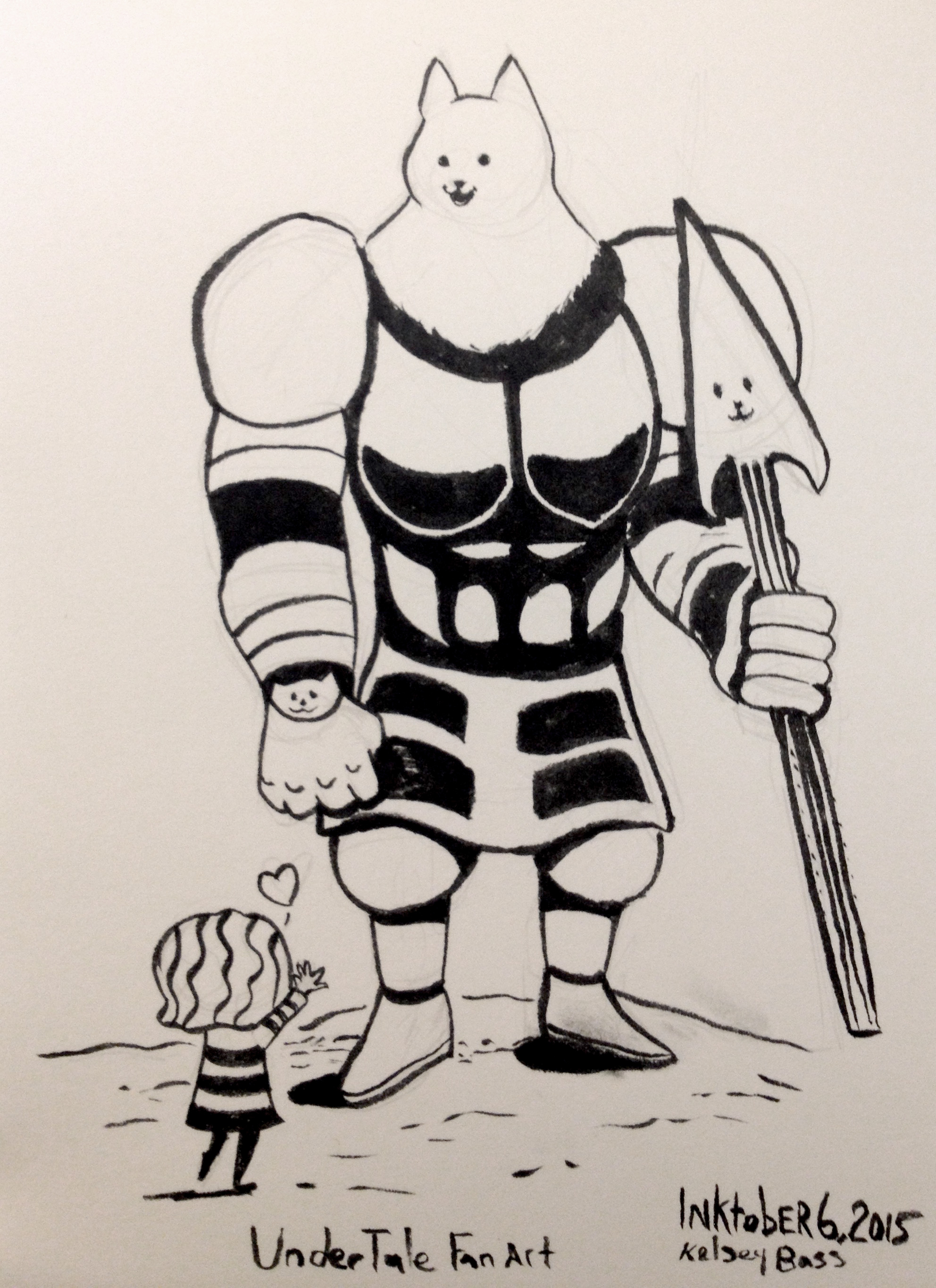 Inktober 6, 2015 Under Tale fan art. 