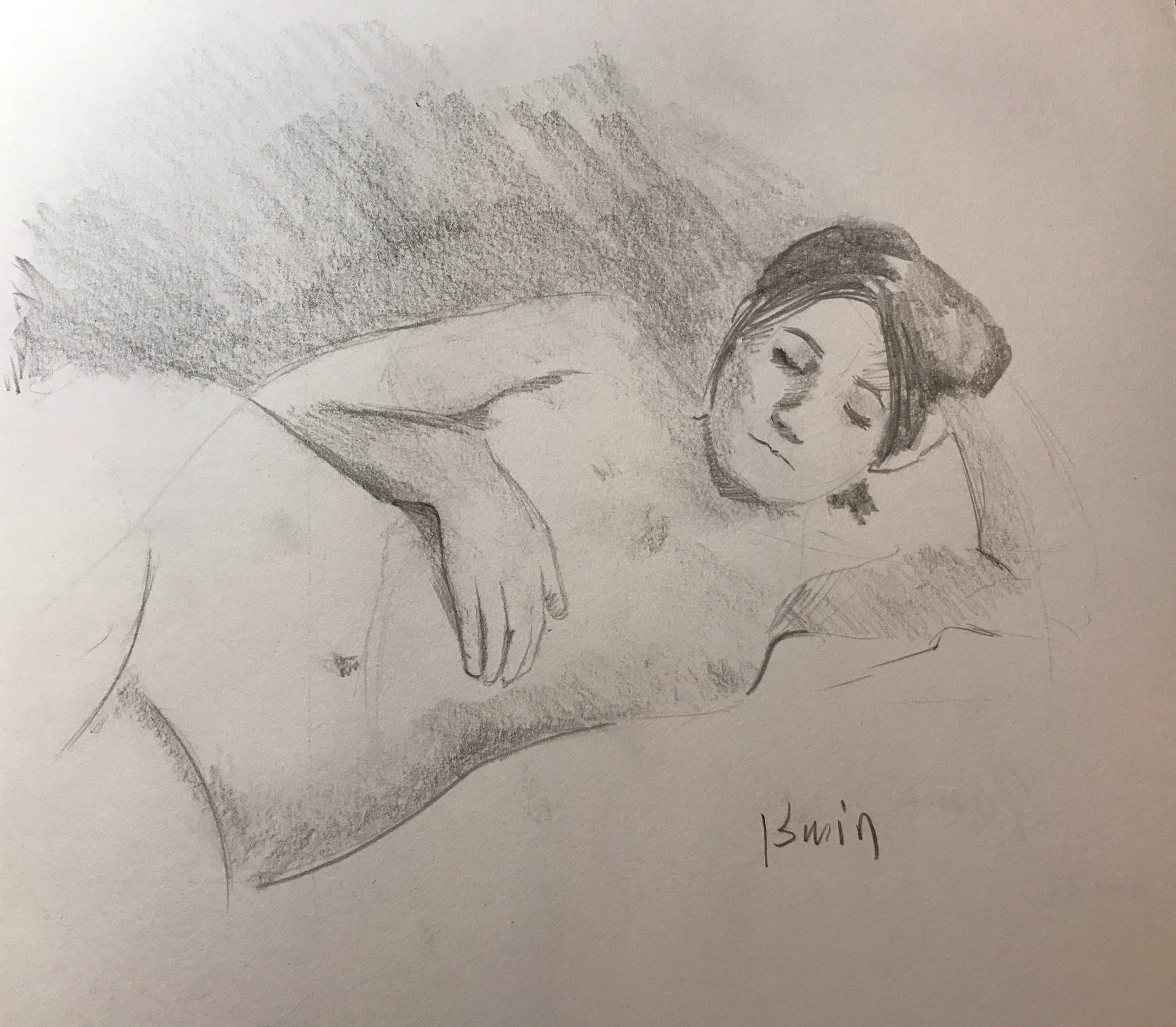 My favorite drawing from last evening.