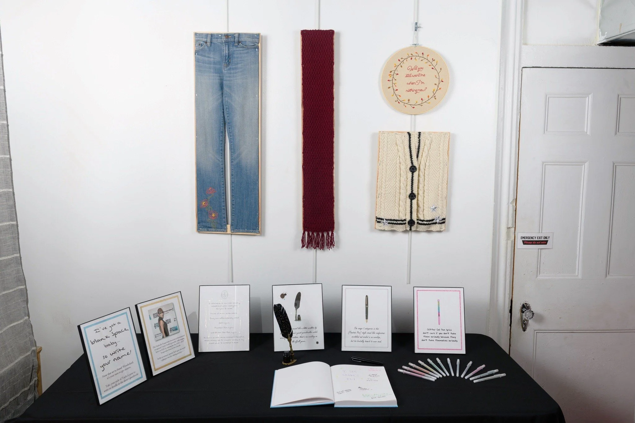 Nothing New • Guestbook • Quill • Fountain Pen • Glitter Gel Pen