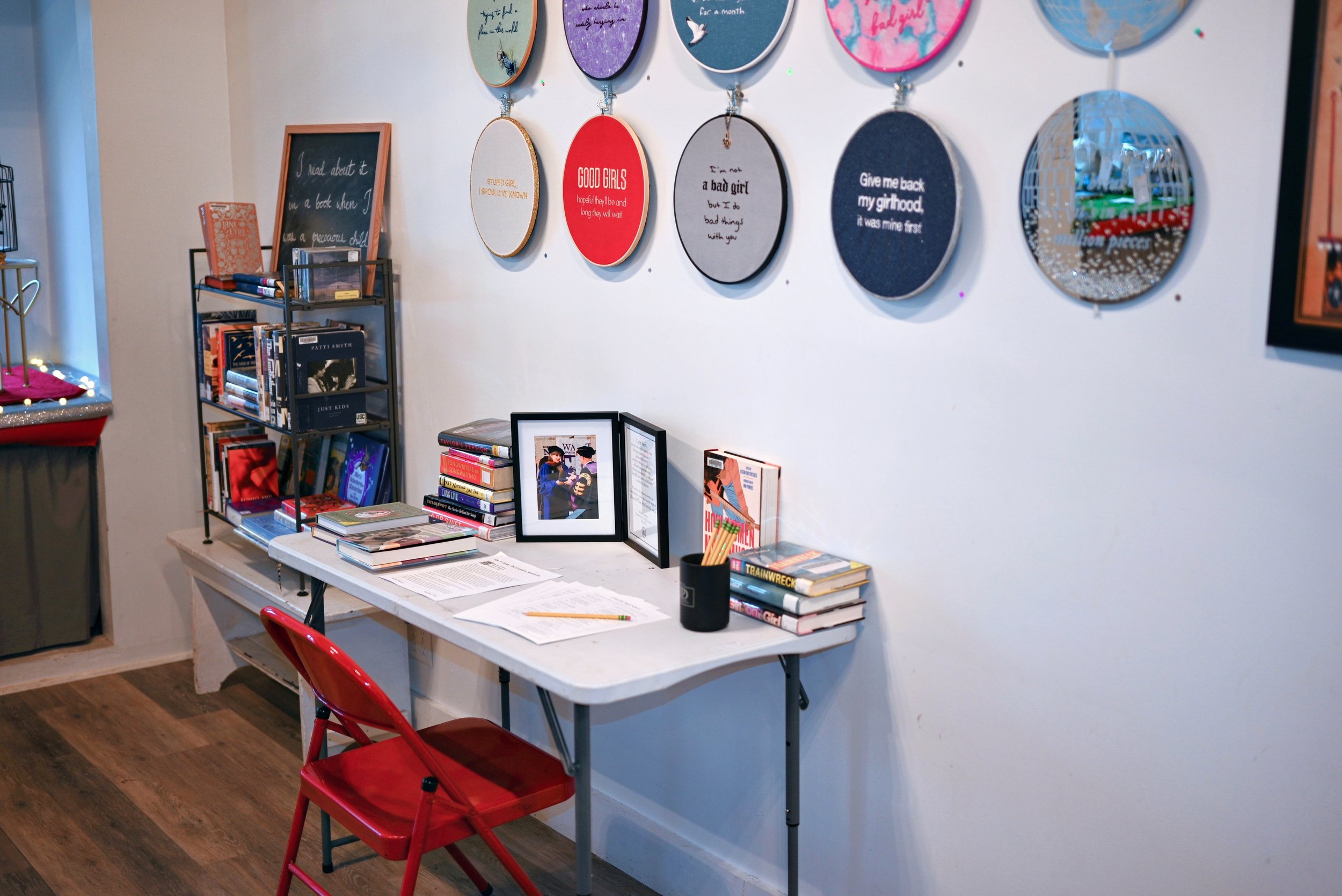 Taylor's Bookshelf • A Swiftie's Desk • Girlhood Nos. 1-8