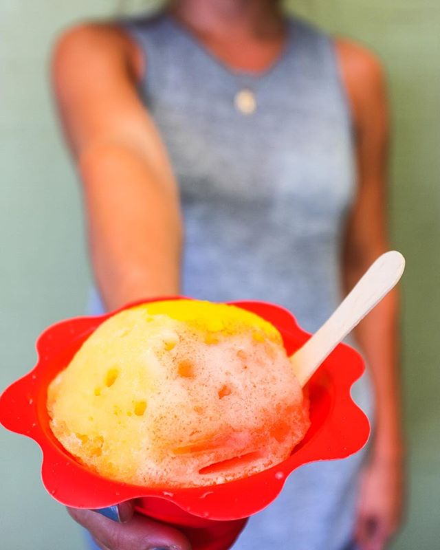 What&rsquo;s wrong with shaved ice for breakfast? Absolutely nothing! Especially as this one was chilling on a bed of coconut ice cream, topped with real cane sugar island flavored syrups! Shaved to perfection bruddah🤙🏻