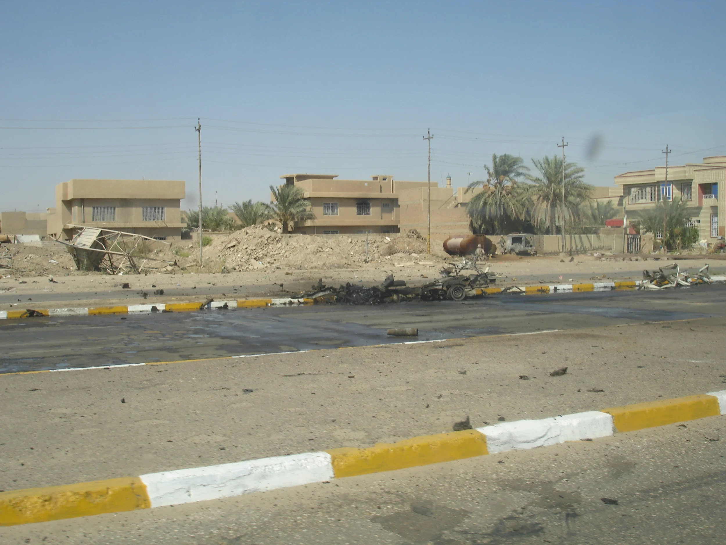 car after IED blast.JPG