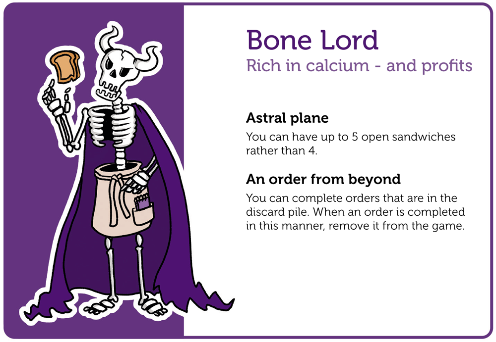 Sandwich Masters: Bread Roles | Bone Lord