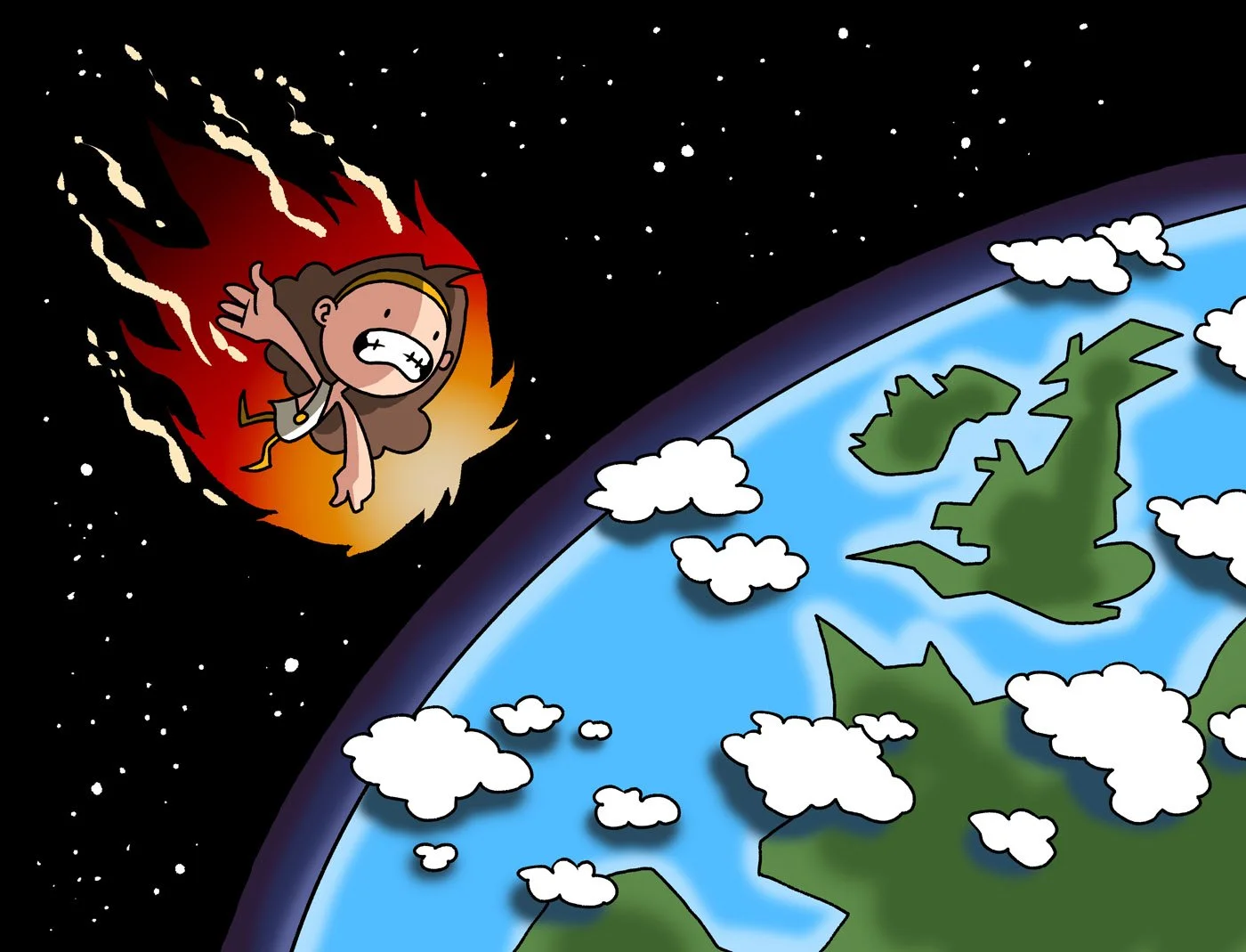 Tiny Hercules | A hilarious new children's graphic novel series from Jon Lock and Nich Angell | Tiny Hercules falls to the Land of the Titans