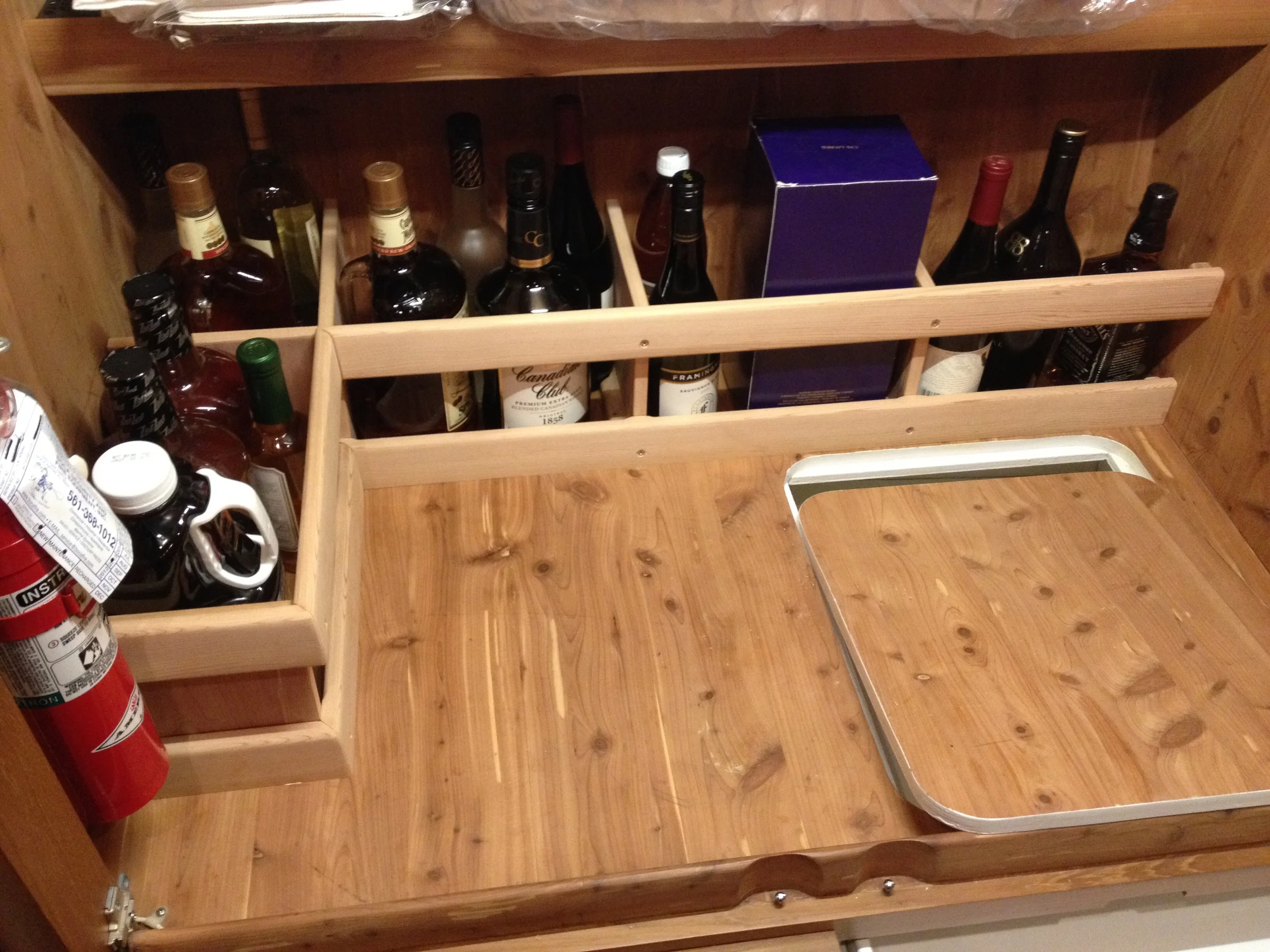 Liquor bottle storage — Woodencrab Woodworking