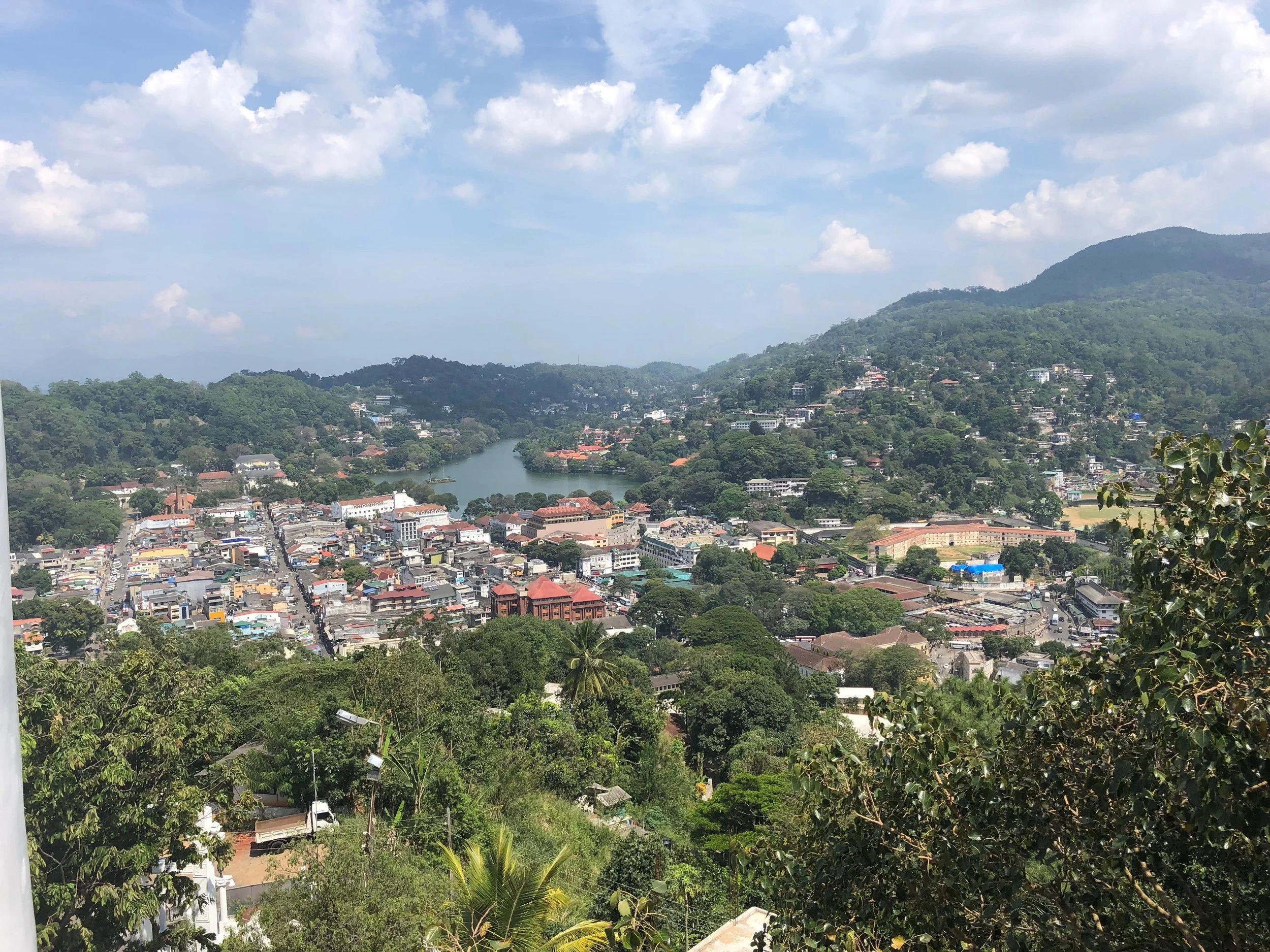 The city of Kandy, second largest after Colombo