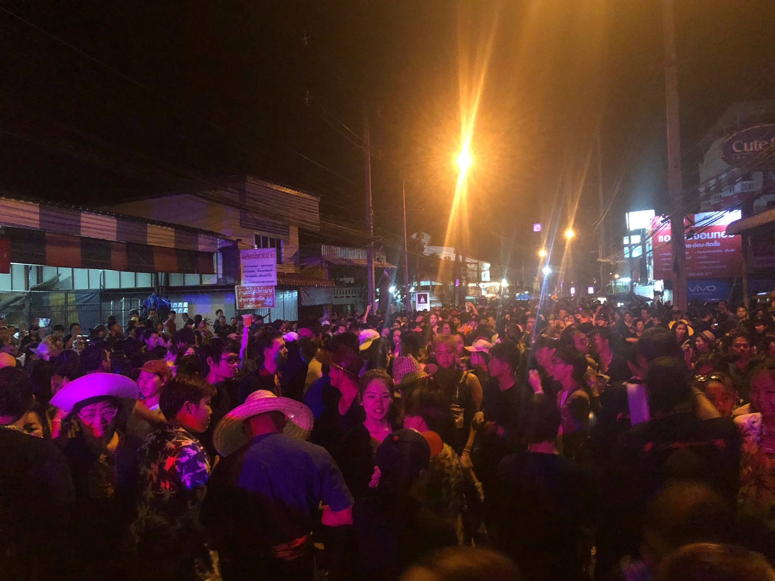 Night celebrating Happy New Year!!